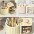 Rotating Pen Holder - Convenient Makeup Brush Organizer and Desktop Pen Supply Holder for Office