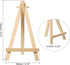 PATIKIL 5.9" Mini Wooden Easel Stand, 12 Pack Table Use Adjustable Triangle Holder for Displaying Photos, Card, Canvases, Wedding, Wood Color by PATIKIL