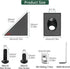 JiGiU 10PCS Triangle Angle Sharp Corner Bracket, Black Angle Sharp Corner Bracket Connector for 6mm Slot Aluminum Extrusion Profile 2020 Series 3D Printer Accessories(Triangle Connector)