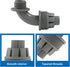 Aoserge 1/2 Inch Grey Plastic Liquid Tight Connector - Flexible Non-Metallic Electrical Conduit Fitting for Secure Wire
