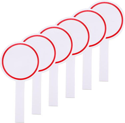 MAGICLULU 12 Pcs Score Board Voting Paddle, Hand Held White Board, Single Side Scoreboard for Office