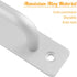 2 Pack Aluminium Alloy Closet Door Handles with Plate, 7.1 Inch /180 mm Sliding Door Pull Handle