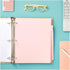 Paper Junkie 12 Sets Pink 8 Tab Dividers for 3 Ring Binder, 96 Total Page Separators for School, Work, Home