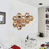 HBlife Hexagon Cork Board Tiles - 10 Pack Self-Adhesive Decorative Bulletin Board for Office Home Kitchen with Push Pins