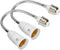 RONG&LAN E27 Flexible Light Bulb Socket Adapter, Adjustable Edison Bulb Socket Extension (11.8inch, 2-Pack)