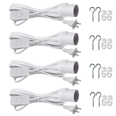 Hanging Light Socket with Cord - Extension Hanging Lantern Cord Cable -