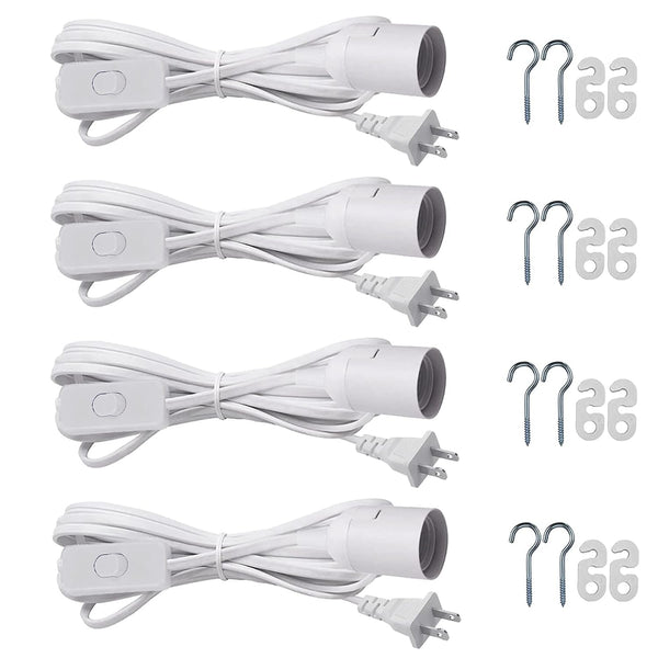 Hanging Light Socket with Cord - Extension Hanging Lantern Cord Cable -