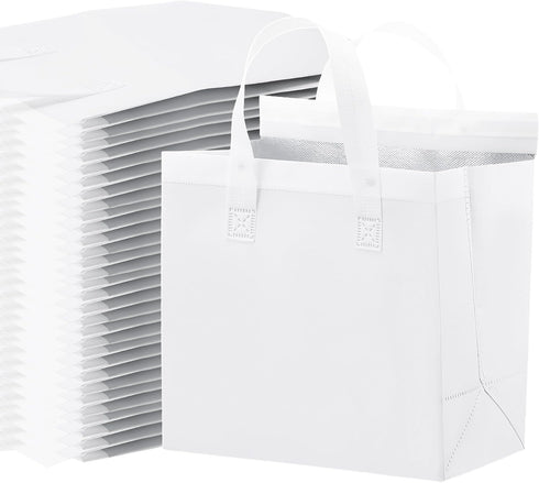 JOUTYFOR 50 Pcs Insulated Take Away Bags Bulk, Thermal Insulation Food Bag for