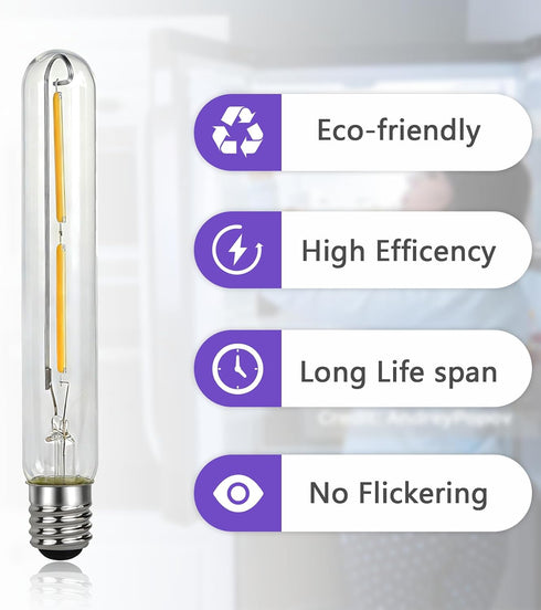 BUMLLASHOP bulb T6.5 E17 Dimmable Bulbs 4W, Bulb Light replacement Tubular Light LED Appliance It is suitable for wall