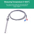 Twidec/2M NPT 1/4"inch (6X100MM) Pipe Thread Temperature Sensor Probe Two Wire Temperature Controller