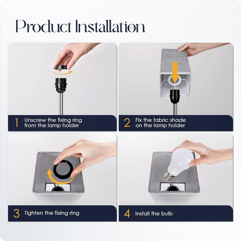 3 Dimmable Bulb Soilsiu Bedside Lamp with USB Ports - Touch Control Table Lamp for Bedroom with USB C+A Charging Ports