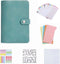 Divguf A6 Budget Binder Set, Soft PU Leather 6-Ring Notebook with 12 Budget