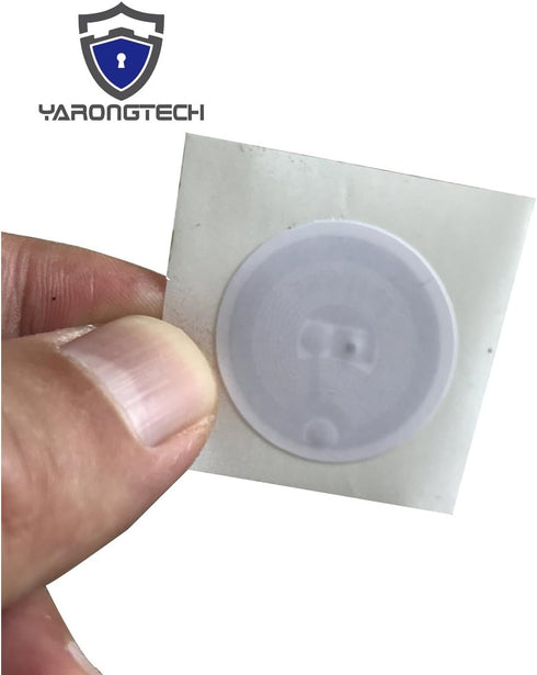 YARONGTECH 50pcs RFID Sticker Tag 13.56mhz Round 25mm Adhesive Back