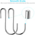 30PCS S Hooks, Premium Stainless Steel S Hooks for Hanging Kitchenware, Professional S Shaped Hooks for Pots and Pans
