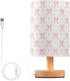 Generic Pink Bows Hearts Small Desk Lamp for Bedroom Nightstand Bedside Lamps with