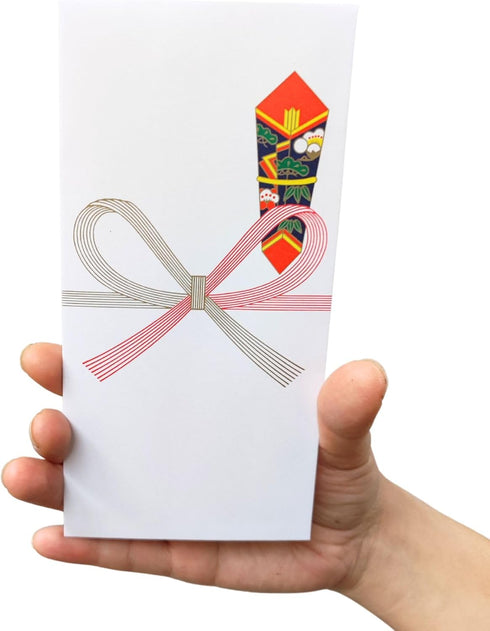 Japanese Traditional Gift Money Envelope 30 Pack, Paper Pochi Bukuro, Mizubiki Design, Made in Japan