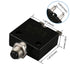 Baomain Circuit Breaker Thermal Overload Switch Protector W66-30A 125/250VAC/50VDC Push Button Reset