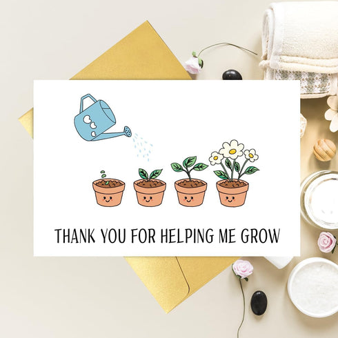 RUALOVE Funny Thank You Card For Dad Mom Teacher, Lovely Teaching Assistant Appreciation Card, Appreciation Card Gift