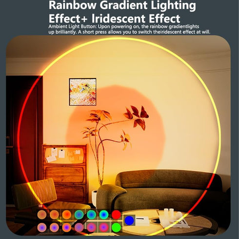 Rechargeable Motion Sensor Night Light, Magnetic RGB Color Changing LED Ambient Lighting, Compact Battery Operated