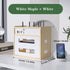 Haiansan Wooden Router Shelf, Desktop WiFi Router Storage Box Modem Rack, Power Router Fences Standing Shelf Units