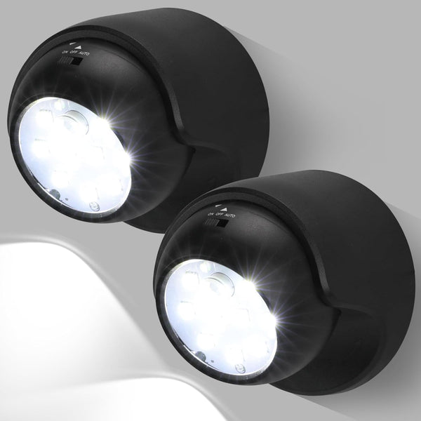 Motion Sensor Outdoor Lights, Battery Operated Wireless Waterproof Motion Detector Security Wall Light for Porch Stair