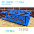 Detachable 50 ml Centrifuge Vial Rack, Test Tube Rack Holder Storage for Laboratory, 25 Well