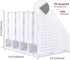 SAYEEC Collapsible Magazine Holder Plastic Desktop 4 Compartment File Desk Magazine Organizer Vertical File Divider Sorter Storage Document Organizer for Office Home School Gray by SAYEEC