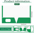Jutom 50 Pcs Glossy Laminated Paper Folders, 2 Pocket Presentation Folder, Letter Size, Green Color for Office Supplies