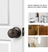 Probrico Oil Rubbed Bronze Ball Passage Door Knobs - Keyless Door Lock