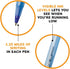 BIC Round Stic Medium 500CT BLU