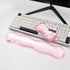 Set 60%/68%/75%, Ergonomic Silicone Gel Keyboard and Mouse Wrist Rest Clear Wrist Rest for Keyboard Comfort & Support