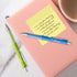 Canopy Street Multi Color Affirmation Gel Pen Set, 5 Black Ink Gel Glide Pens, Encouraging Colorful Office Supplies