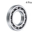uxcell 4 Pcs 16005 Deep Groove Ball Bearing, 25mm x 47mm x 8mm High Carbon Chrome Steel Z0