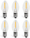 C7 0.6W 2700K LED Bulb, Standard E12 Base Night Light Replacement, 6 Pack