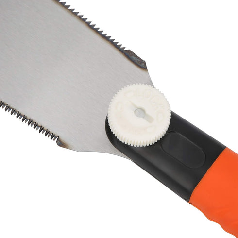 Japanese Hand Saw, 10 Inch Double Edge Pull Saw with Long Handle, Practical Tool for Woodworking