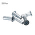 uxcell M5 Multi-Grip Rivet Nuts, 25pcs Pre-Bulbed Shank Flat Head Threaded Insert Nut