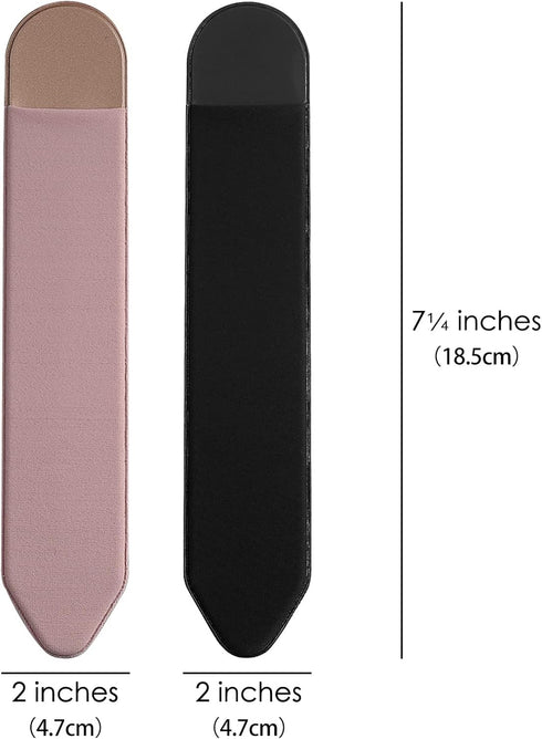 JANKOW Pen, Pencil Holder Sticker Fit Notebooks Elastic Pocket (Stylus Pens Protected and Safe) Pouch Adhesive Sleeve Attached to Case for Stylus Pens -6Pcs(3 x Black 3 x Pink) by JANKOW