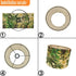 Generic Retro(11.8 Inch Bamboo Lampshade With Tropical Plants Design, Suitable For Floor Lamps And Desk Lamps, Bucket