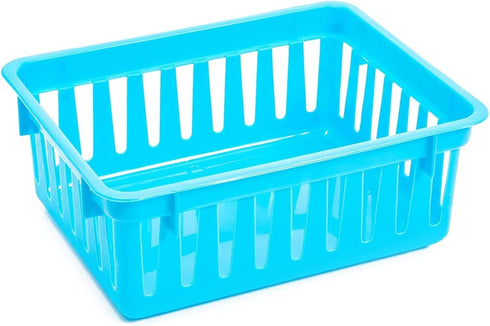 Bright Creations 12 Pack Small Plastic Classroom Storage Bins for Organization, School Supplies, 6 Colors