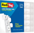 Redi-Tag Laser Index Tabs, Customizable Divider Labels, Permanent Adhesive, 1-1/8" x 1-1/4", White, 375 Tabs (B39017)