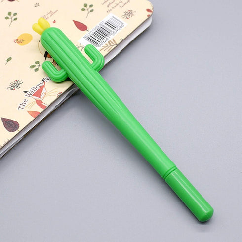 4 pack Sencoo Black Ink Gel Pens Creative Cactus Pen Stationery School Student Gift