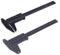 Penta Angel 2Pcs Plastic Caliper, Inch/Metric 6 Inch 150mm Mini Double Scale Ruler Measuring Tool (Gray and Black)