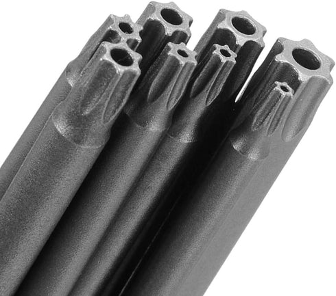 Mesee 8Pcs Magnetic Torx Head Screwdriver Bits, T8-T40 S2 Steel Star Bit Set for Woodworking Home Repair