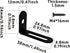 AUXBC 10Pcs 1.5"x1"x0.5"Adjustable 90 Right Angle Brackets, Metal L Bracket Heavy Duty Degree Corner Fastener L-Shape