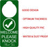 Do Not Disturb Door Hanger Sign, 2Pack Double Sided Please Do Not Disturb and Welcome Please Knock, 9 X 3 inches