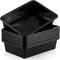 Qunclay 10 Pcs Flat Storage Tray Organizer, Letter Size Paper Trays, Stackable File Paper Tray for School Office, Black