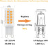 KAPATA G9 Bulb, Dimmable 40W T4 G9 Bulb Pack 5 LED Halogen Equivalent, Soft White , Energy saving No Flicker