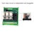 DIN Rail Mount 4 Channels Relay, AC/DC 24V Control 4 SPDT 10A Pluggable Power Relay Module for PLC MCU Projects