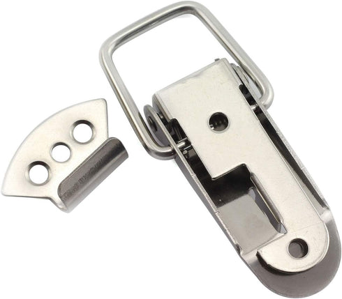 Tegg 2-Pack Spring Loaded Latch Catch Toggle - Stainless Steel Safety Hardware for Cabinet Boxes