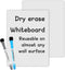 Self-Stick Dry Erase Board for Wall, 16 x 12 Inch 2 Pack with 2 Markers, Reusable Whiteboards